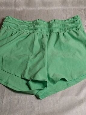 DSG Light Green Athletic Shorts with Elastic Waistband